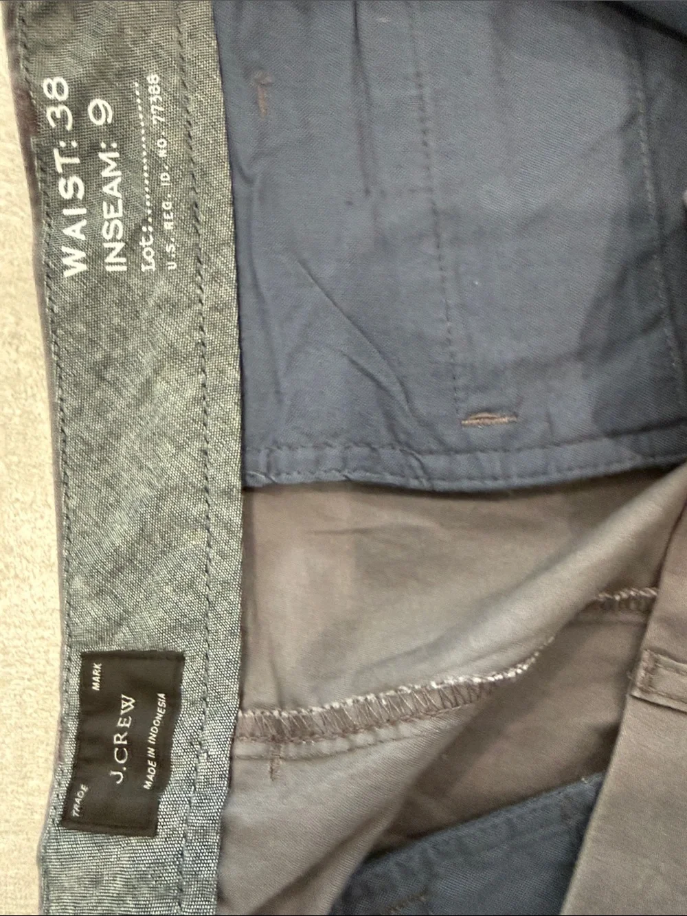 J. Crew Men's Dark Gray Chino Pants